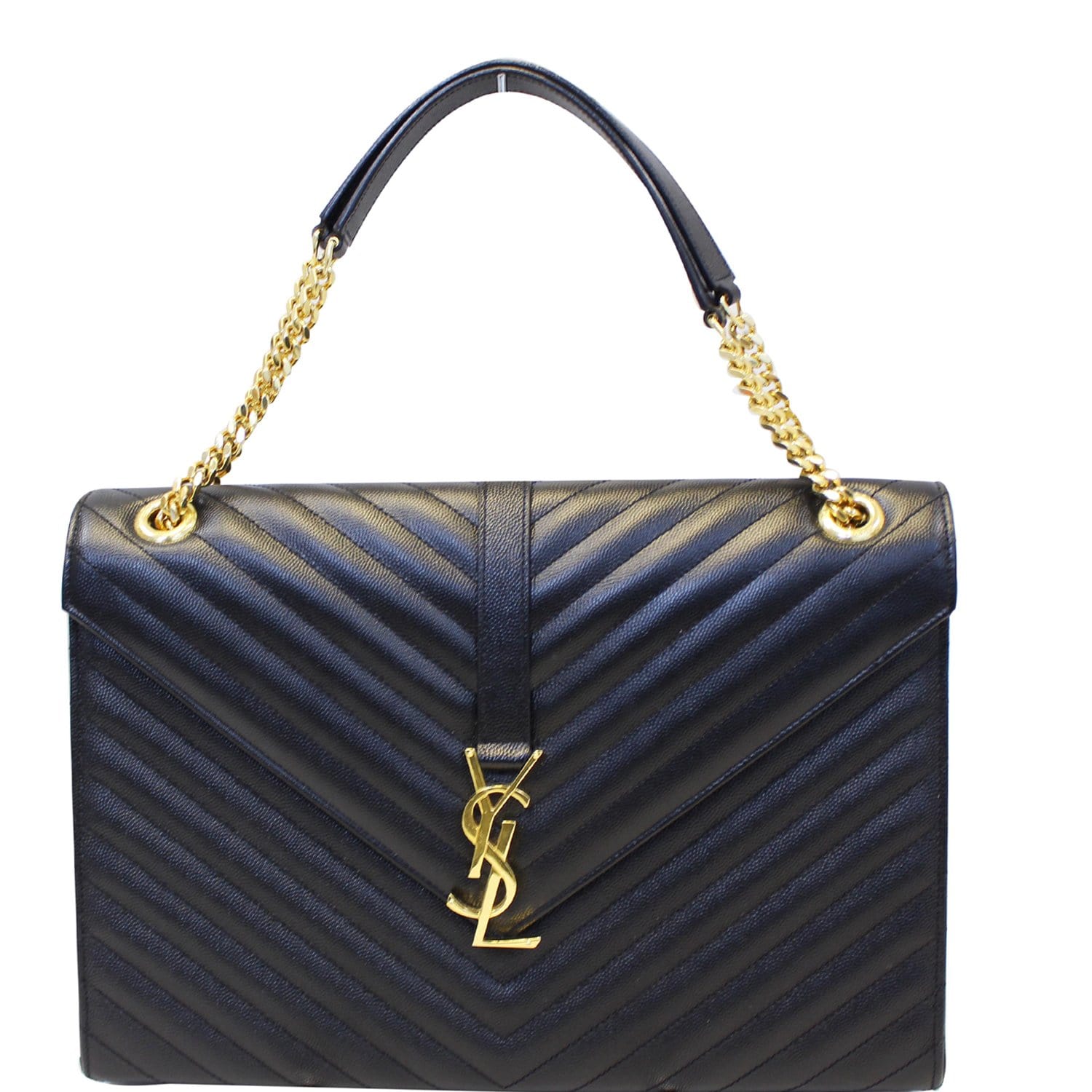 YVES Saint Laurent Large Monogram Envelope Chain Shoulder Bag