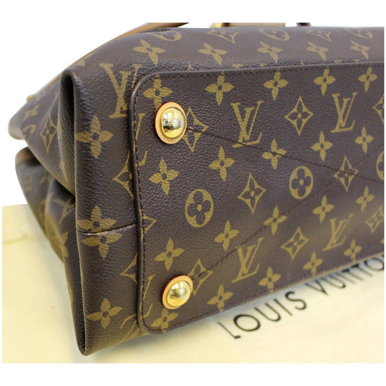 LOUIS VUITTON Olympe Monogram Canvas Satchel Shoulder Bag Camel-US