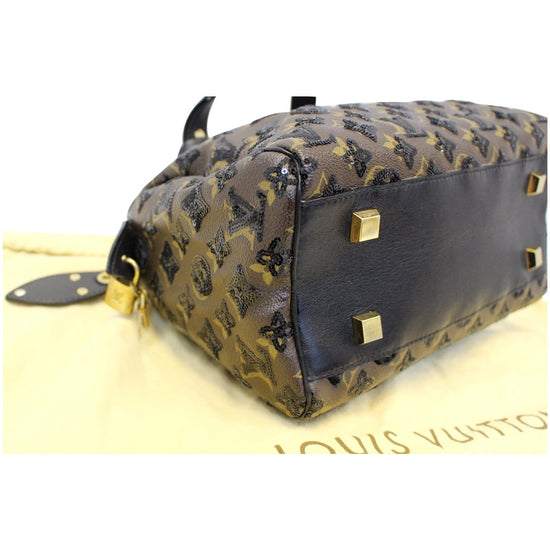 LOUIS VUITTON MONOGRAM Eclipse Speedy Black Handbag #3 Rise-on