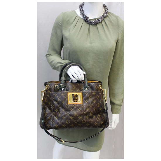 LOUIS VUITTON Etoile MM Exotique Monogram Canvas Shoulder Bag Brown