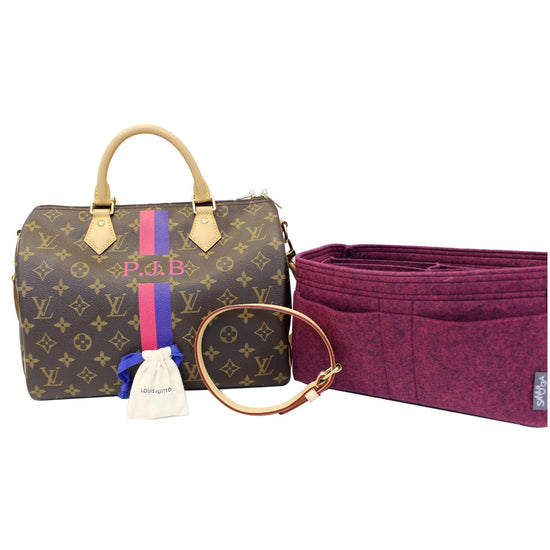 Louis Vuitton - Authenticated Speedy Bandoulière Handbag - Leather Brown Plain for Women, Good Condition
