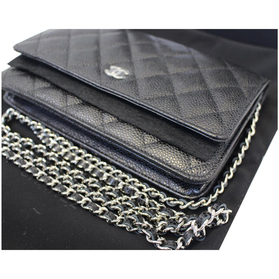 CHANEL Wallet on Chain WOC Caviar Leather Crossbody Bag