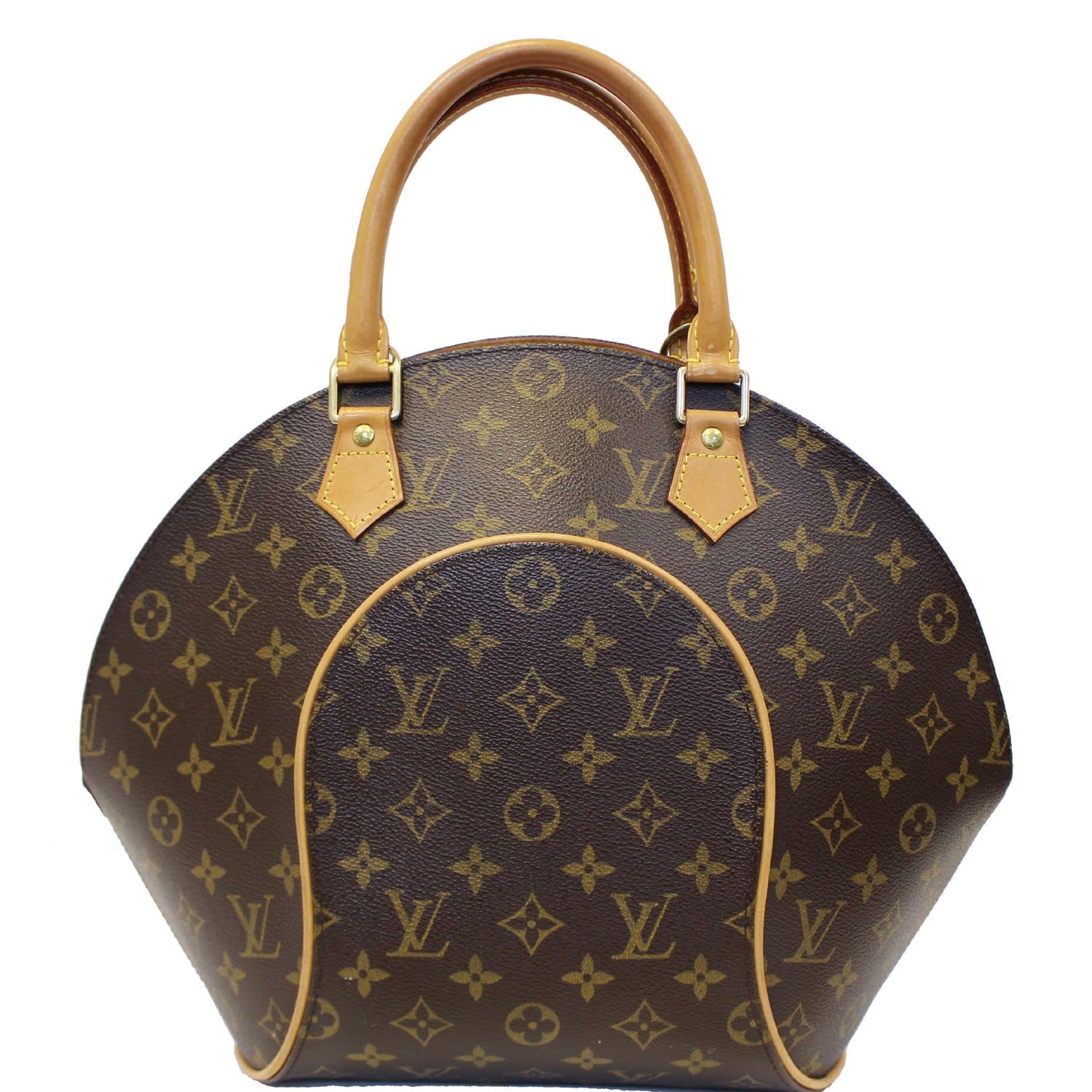 Used Brown Louis Vuitton Authentic Alma MM Monogram Canvas Top