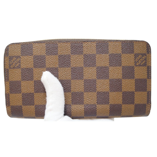 LOUIS VUITTON Zippy Around Damier Ebene Wallet Brown-US