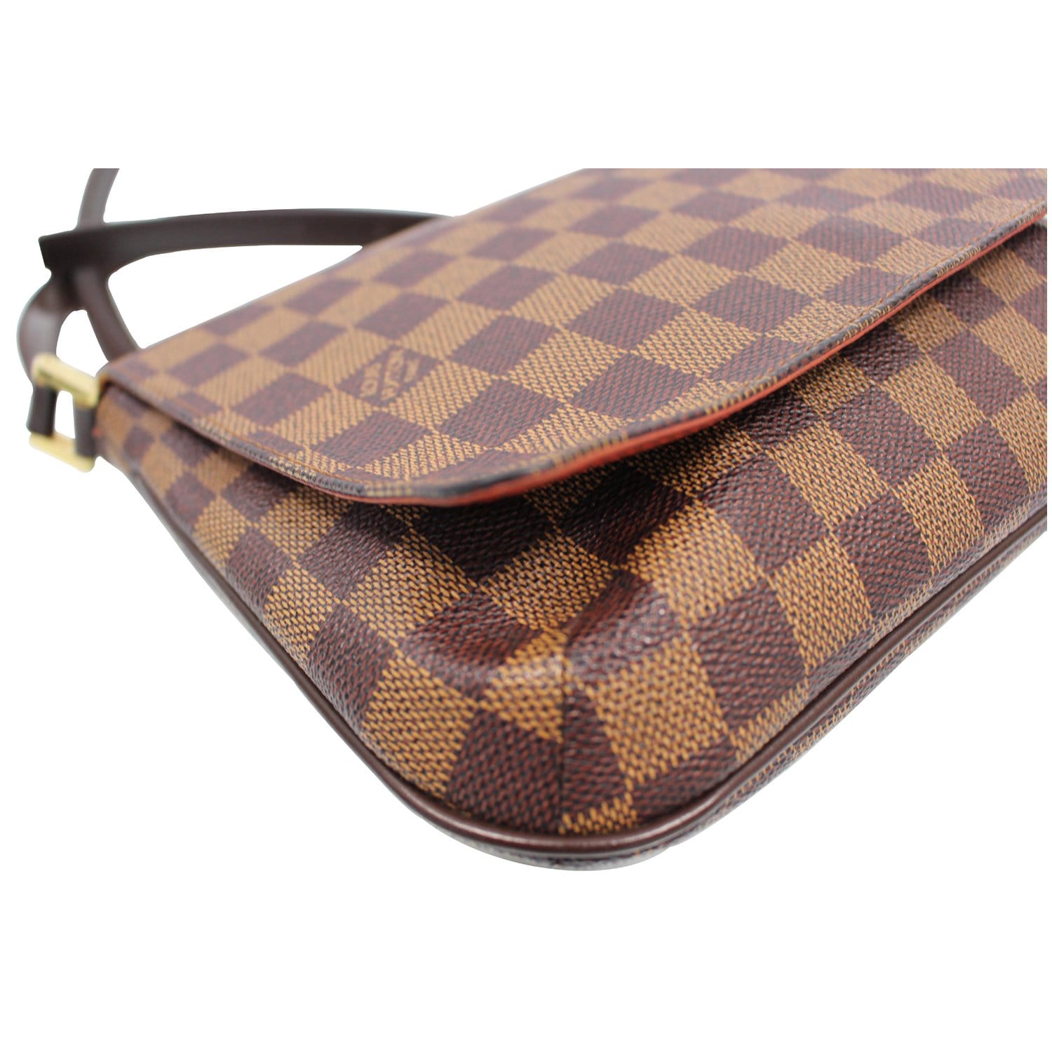 LOUIS VUITTON Musette Tango Long Strap Damier Ebene Crossbody Bag Brow