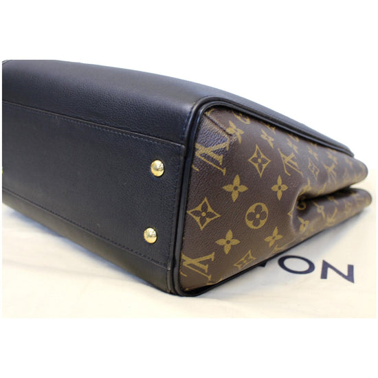 LOUIS VUITTON Calfskin Monogram Kimono Tote Black 1201181