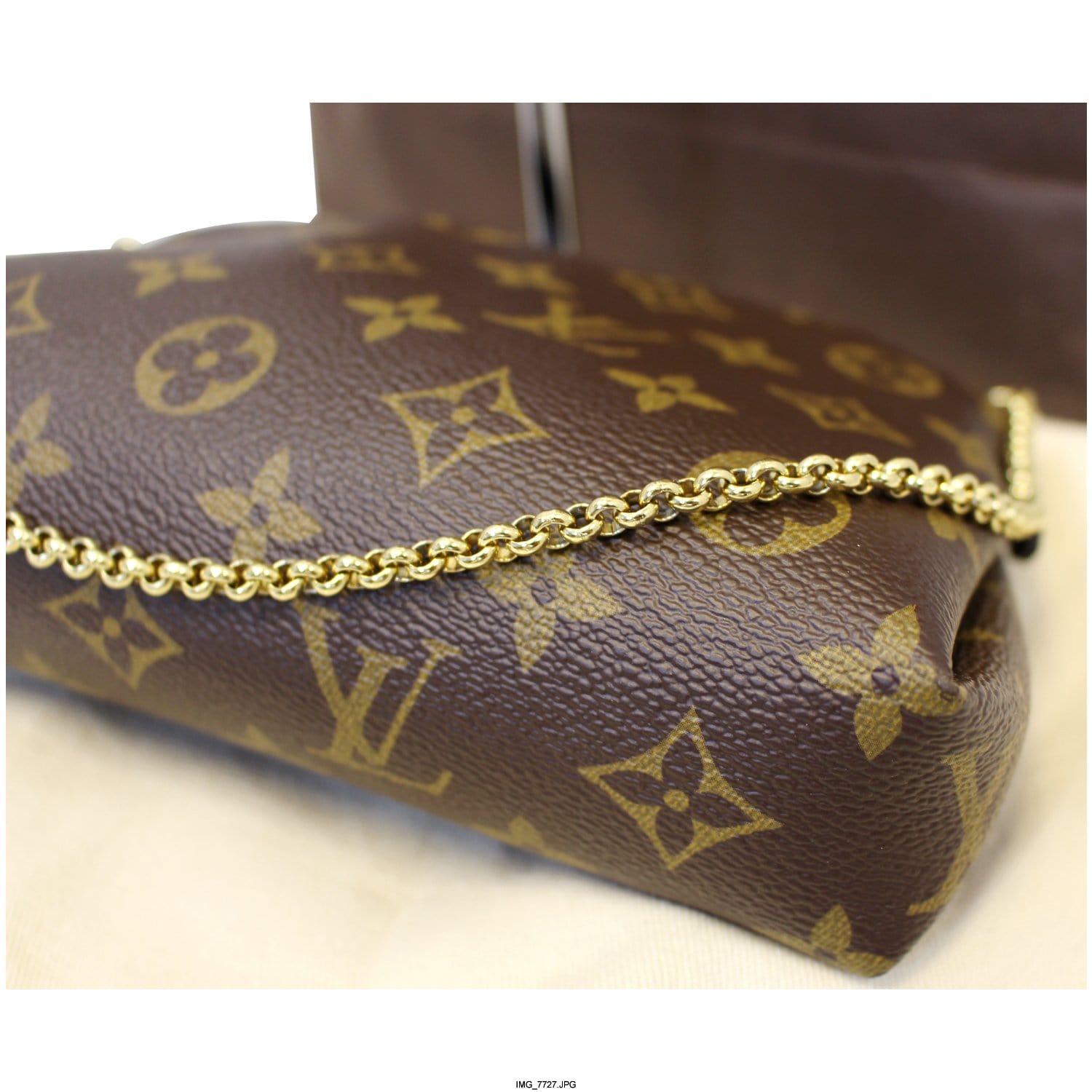 LOUIS VUITTON Pallas Clutch Monogram Canvas Crossbody Bag-US