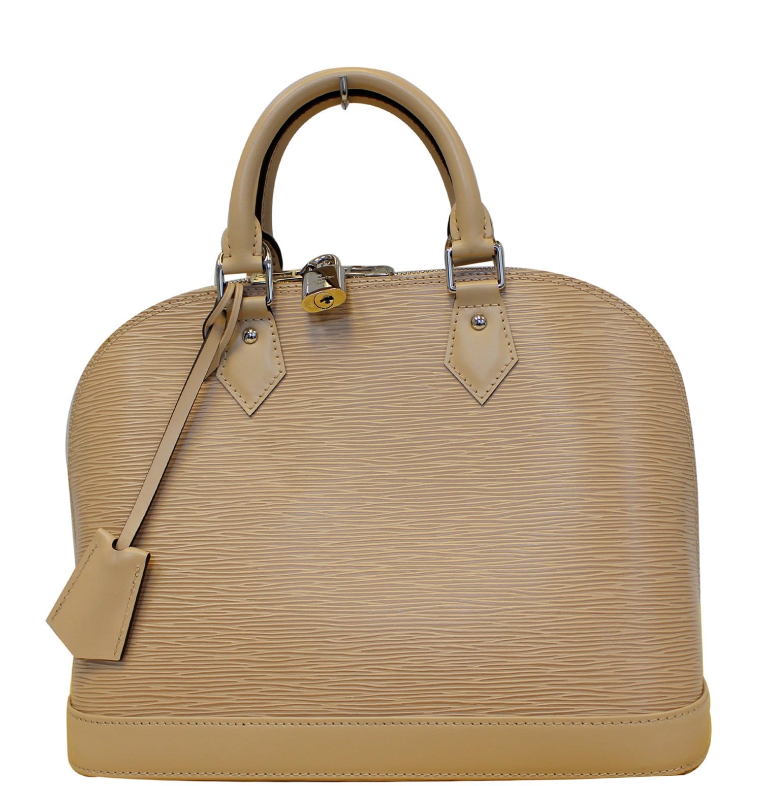 Louis Vuitton Alma Epi Leather Shoulder Bag Beige