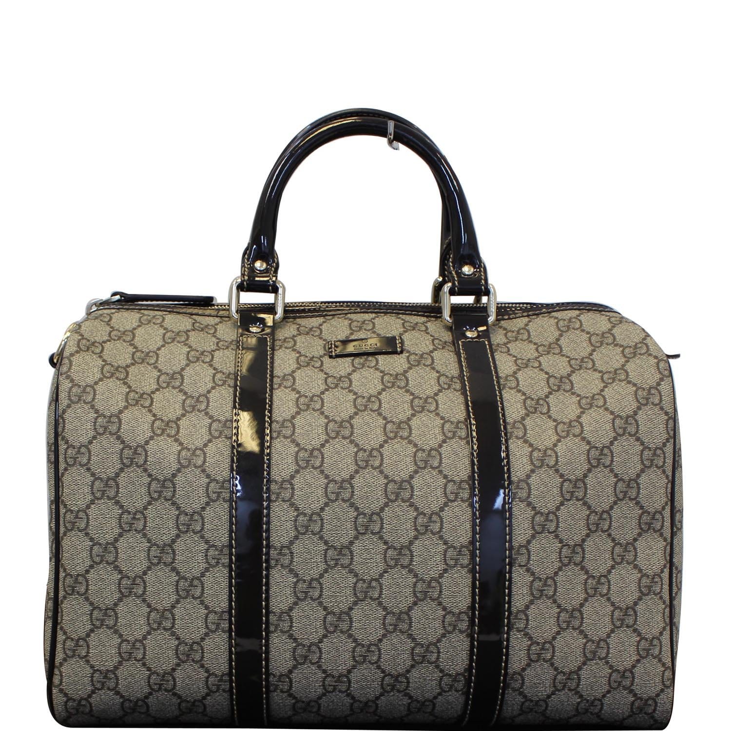 Boston leather bowling bag Gucci Black in Leather - 33427056