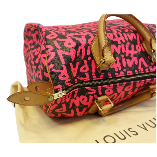 LOUIS VUITTON Monogram Graffiti Speedy 30 Hand Bag Pink M93704 LV Auth  bs2102 ref.653033 - Joli Closet