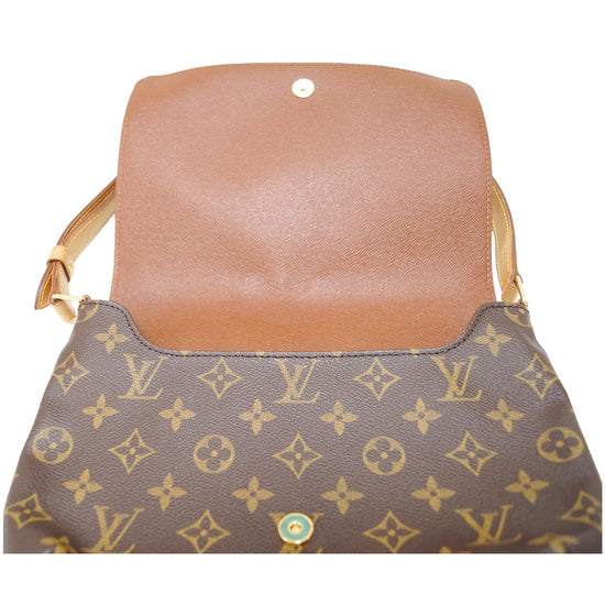 Musette tango cloth handbag Louis Vuitton Brown in Cloth - 25282586