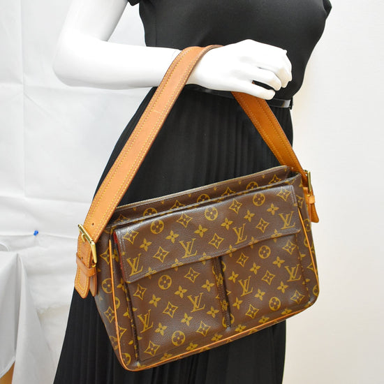 Brown Louis Vuitton Monogram Viva Cite GM Shoulder Bag