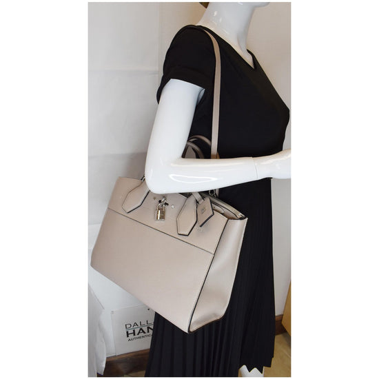 Louis Vuitton City Steamer MM Black/Beige 2-way Bag