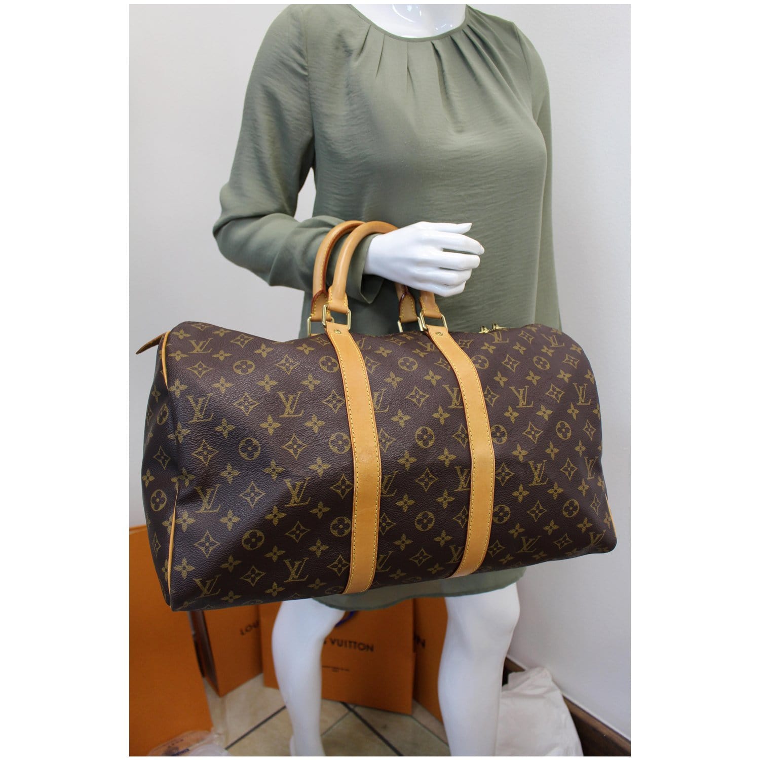 louis vuitton keepall 45 monogram