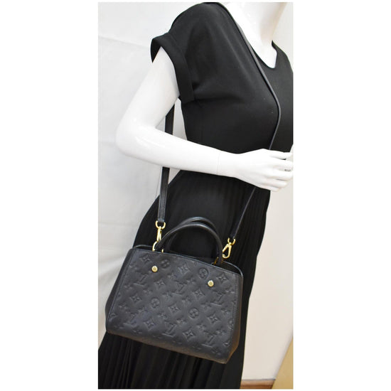 Louis Vuitton Black/Cream Monogram Giant Empriente Leather Montaigne Bb Bag