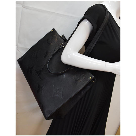 Louis Vuitton Black Monogram Empreinte Onthego GM Bag $3500+TAX