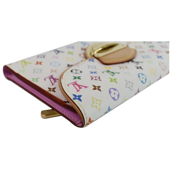 LOUIS VUITTON Eugenie Multicolor Monogram Wallet White - 15% OFF