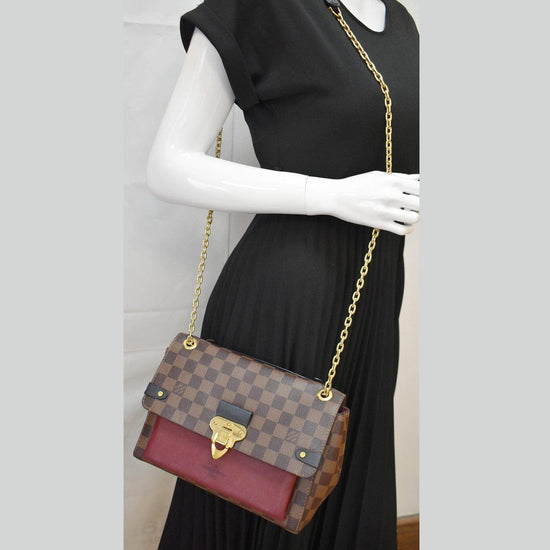 LOUIS VUITTON Vavin PM Damier Ebene Crossbody Bag Brown - Hot Deals