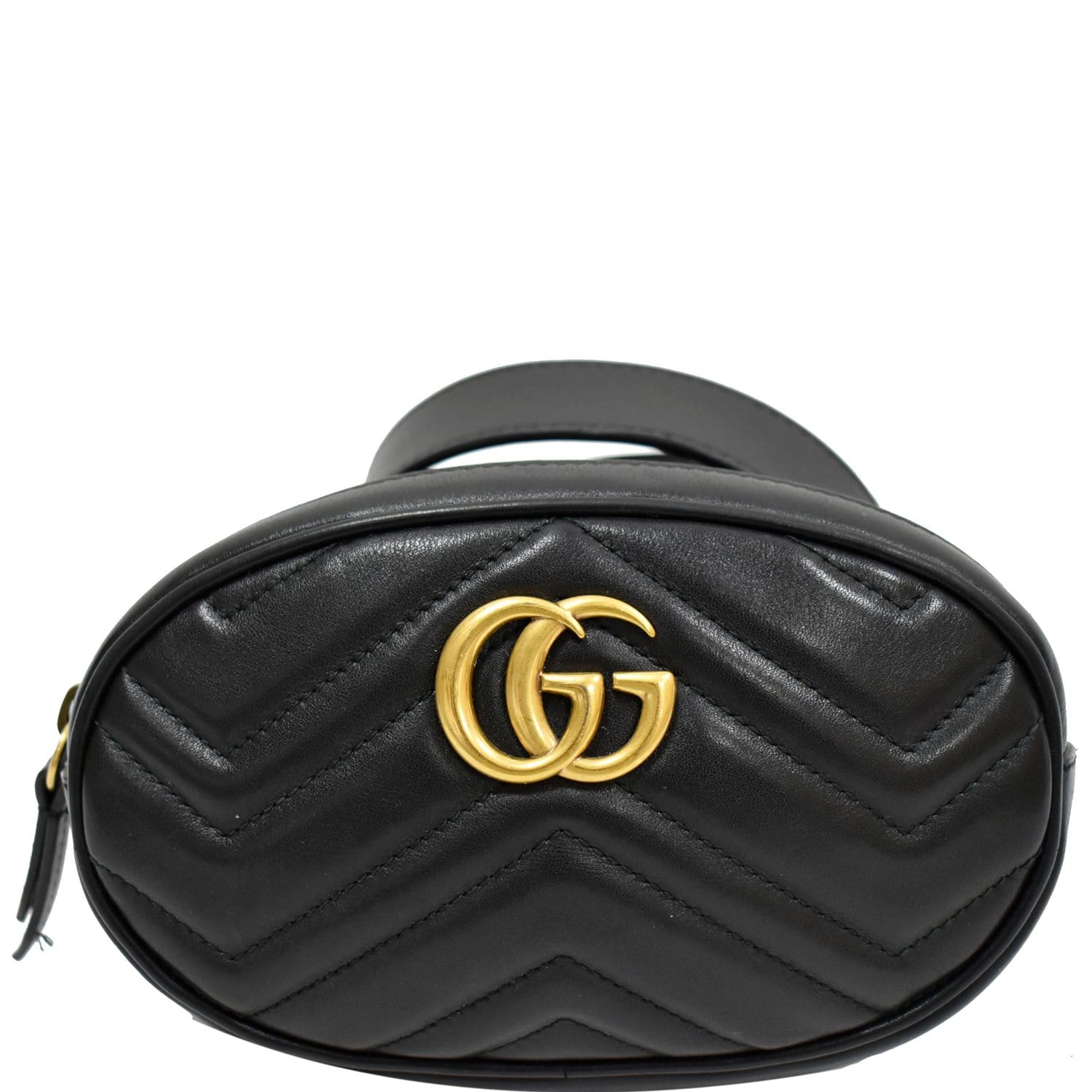 GG Marmont belt bag in black leather