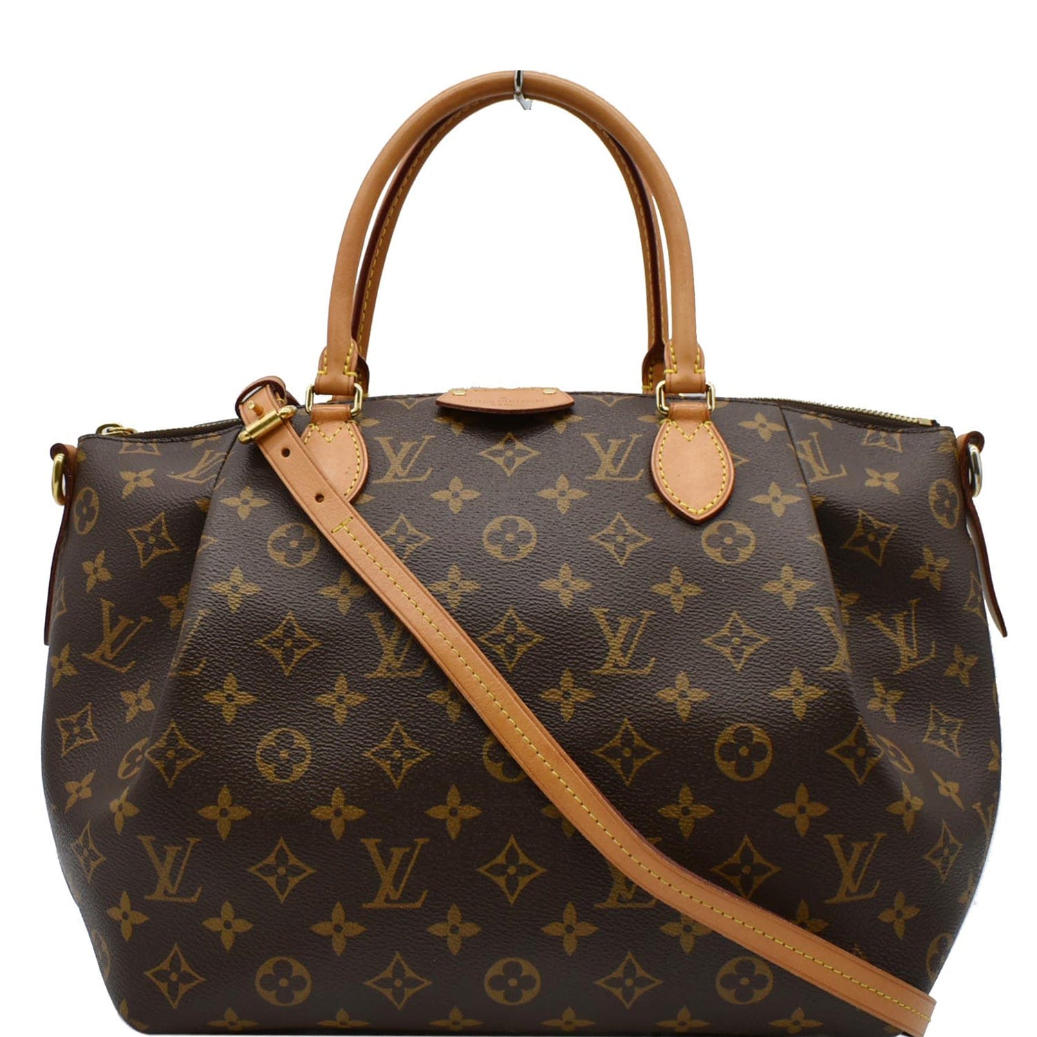 Louis Vuitton Tote Turenne Monogram With Accessories MM Brown in Toile  Canvas/Vachetta with Brass - US