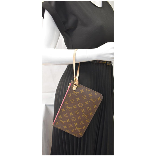 Louis Vuitton 2021 Monogram Neverfull Pouch - Brown Clutches, Handbags -  LOU806256