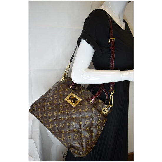 Etoile shopper cloth handbag Louis Vuitton Brown in Cloth - 34701224