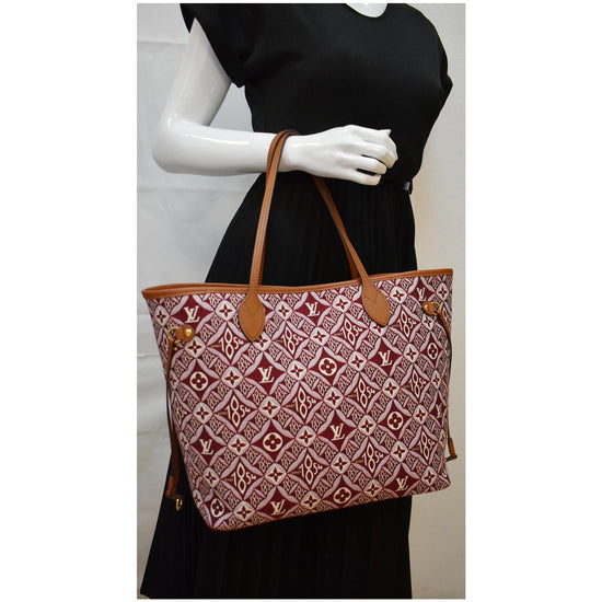 Louis Vuitton LV Neverfull wine red new Dark red Leather ref