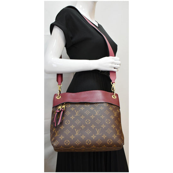 Louis Vuitton, Bags, Louis Vuitton Tuileries Blackred Monogram Shoulder  Handbag