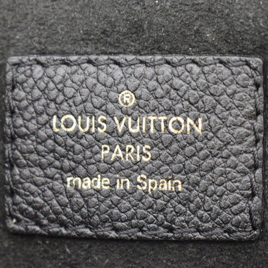 LOUIS VUITTON Surene MM Empreinte Leather Shoulder Bag Black