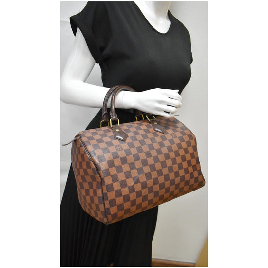 Louis Vuitton Damier Ebene Paillettes Speedy 30 - Brown Handle Bags,  Handbags - LOU775438