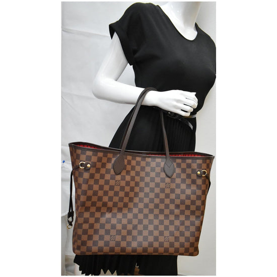 Louis Vuitton Neverfull Gm Damier Ebene Brown Coated Canvas Tote