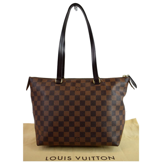 Louis Vuitton Iena PM Damier Ebene Tote Shoulder Bag –