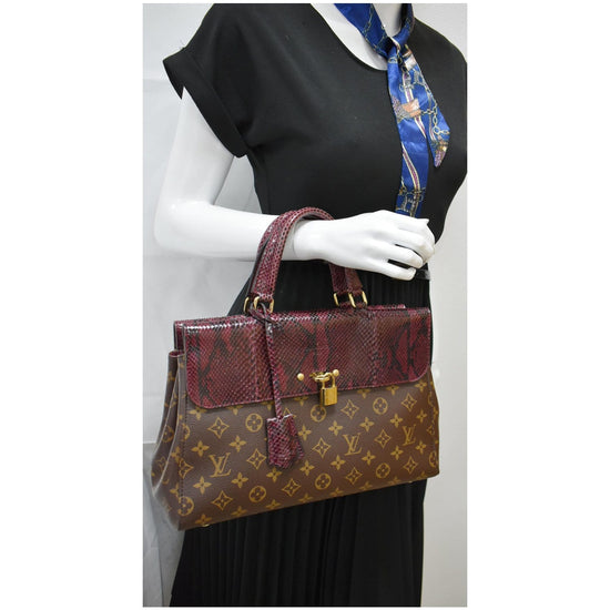 Louis Vuitton Monogram Python Venus Bag - Brown Handle Bags