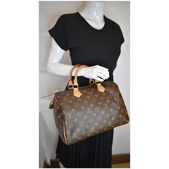 Louis Vuitton Doctor Speedy 30 Monogram 872461 Brown Coated Canvas