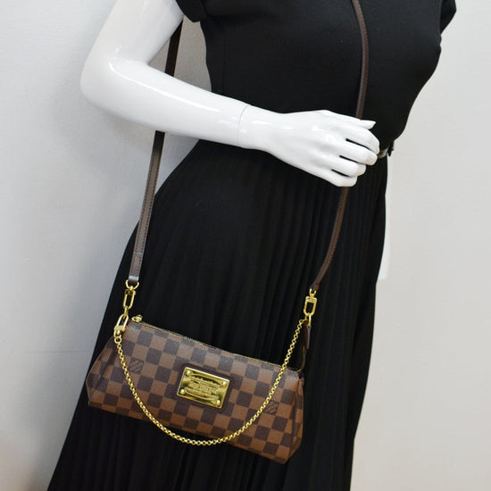 Louis Vuitton Damier Ebene Eva Pochette - Brown Crossbody Bags