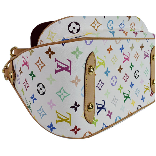 White Louis Vuitton Monogram Multicolore Rita Satchel – Designer Revival