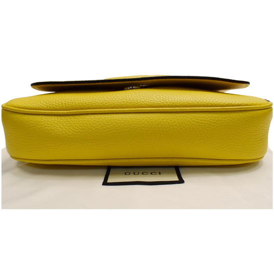 Gucci Mustard Yellow Leather Small Soho Disco Shoulder Bag Gucci