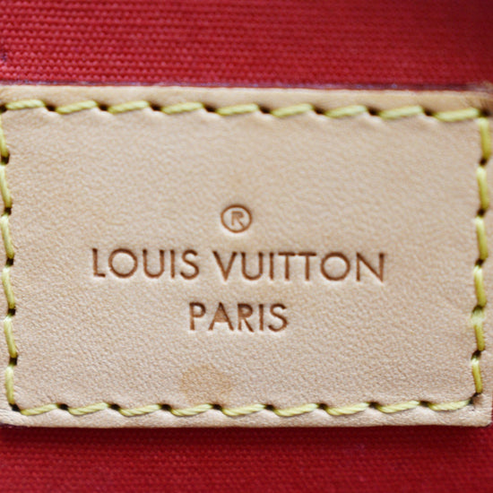 Louis Vuitton Alma BB Red Monogram Vernis Leather – Coco Approved Studio