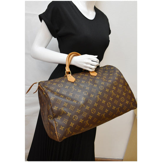 Louis Vuitton Speedy Bandouliere Monogram 40 Brown in Coated Canvas/Leather  with Gold-tone - US