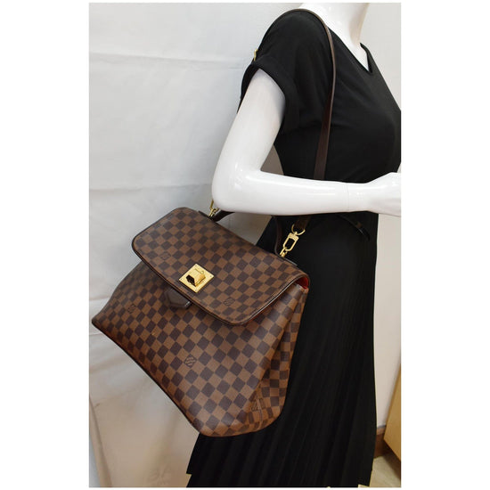 Bergamo leather handbag Louis Vuitton Brown in Leather - 28114426