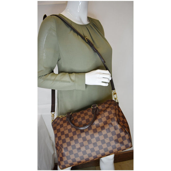 Louis Vuitton Damier Ebene Speedy 30 w/ Strap - Brown Handle Bags, Handbags  - LOU556914