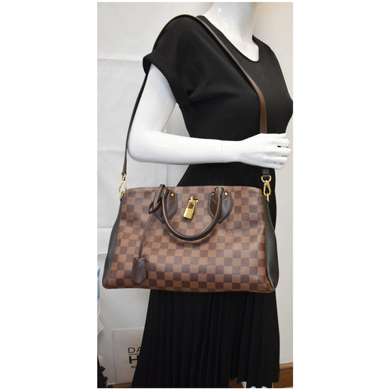 Normandy cloth handbag Louis Vuitton Brown in Cloth - 31954665