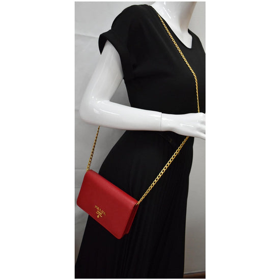 Prada Saffiano Light Frame Crossbody Bag (SHG-33959) – LuxeDH