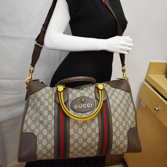 Gucci Supreme Web Duffle Bag 4gg1110