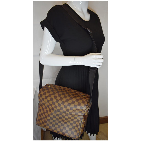 Louis Vuitton Lv Ghw Naviglio Messenger Shoulder Bag N45255 Damier Ebene  Brown