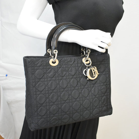 Dior Vintage - Nylon Malice Pearl Shoulder Bag - Black - Leather Handbag -  Luxury High Quality - Avvenice