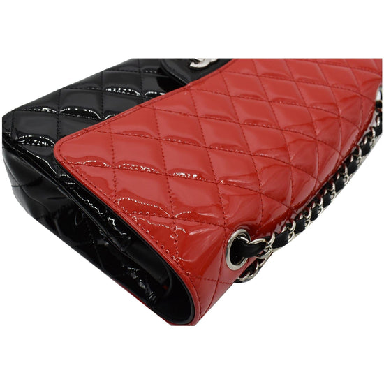 Chanel Timeless Medium Patent Black / Red