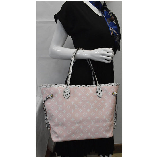 LOUIS VUITTON Monogram Giant Neverfull MM Tote Bag Pink Red M44567 LV Auth  26828 Cloth ref.459399 - Joli Closet