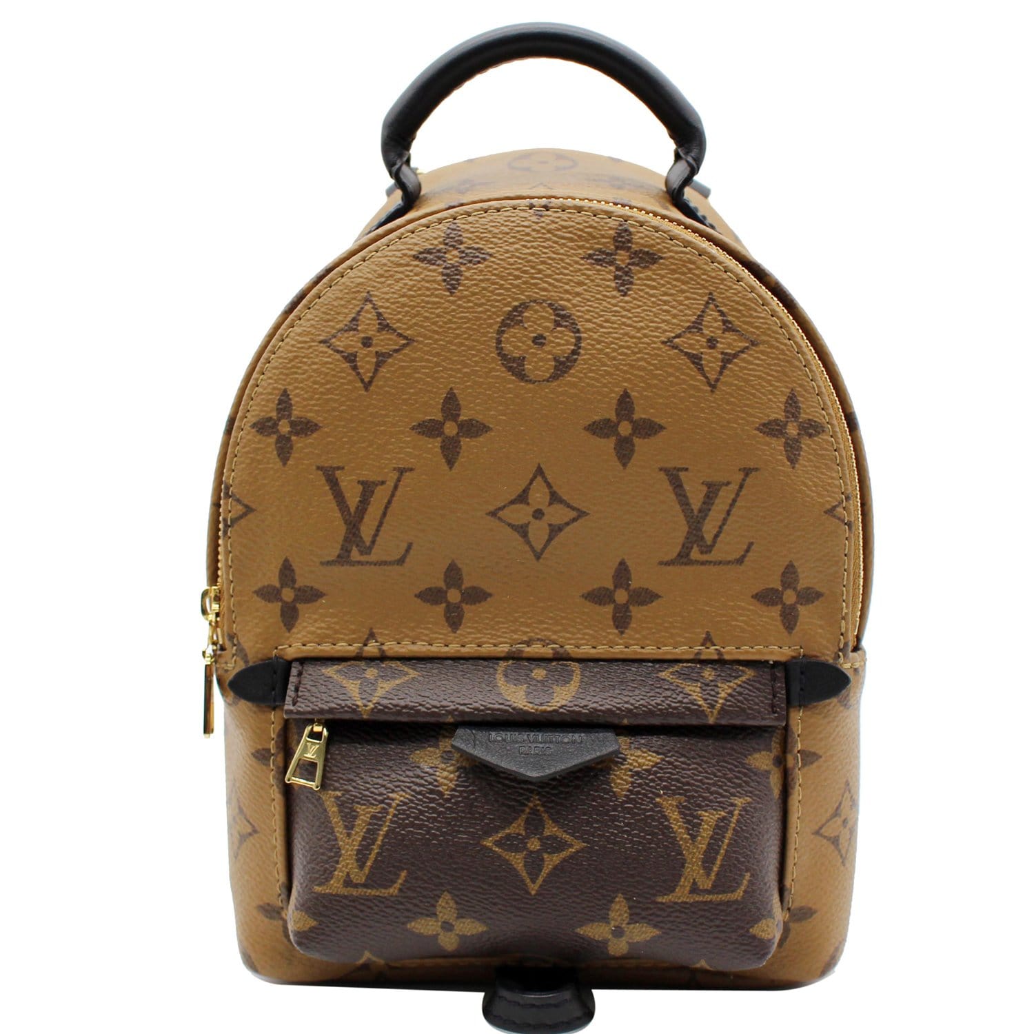 LOUIS VUITTON Palm Springs Mini Monogram Reverse Canvas Backpack Brown