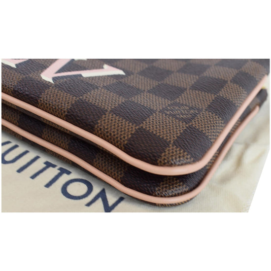 Louis Vuitton Damier Ebène Double Zip Pochette - Ann's Fabulous